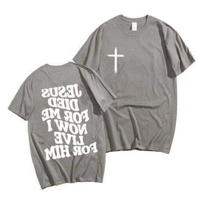 Men's Aesthetic Christian T Shirt Jesus Bible Verse Letters