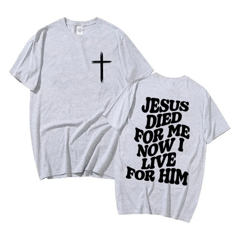 Men's Aesthetic Christian T Shirt Jesus Bible Verse Letters