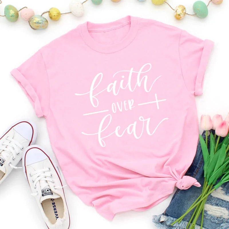 Faith Over Fear Christian T-Shirt