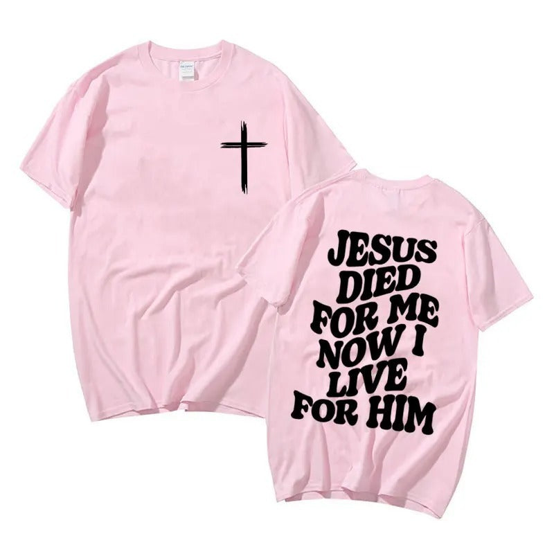 Men's Aesthetic Christian T Shirt Jesus Bible Verse Letters