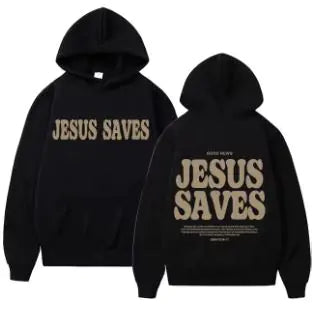 Jesus Saves Oversized Hoodie