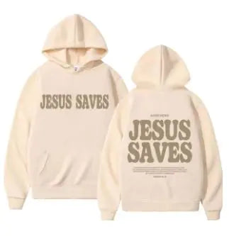 Jesus Saves Oversized Hoodie