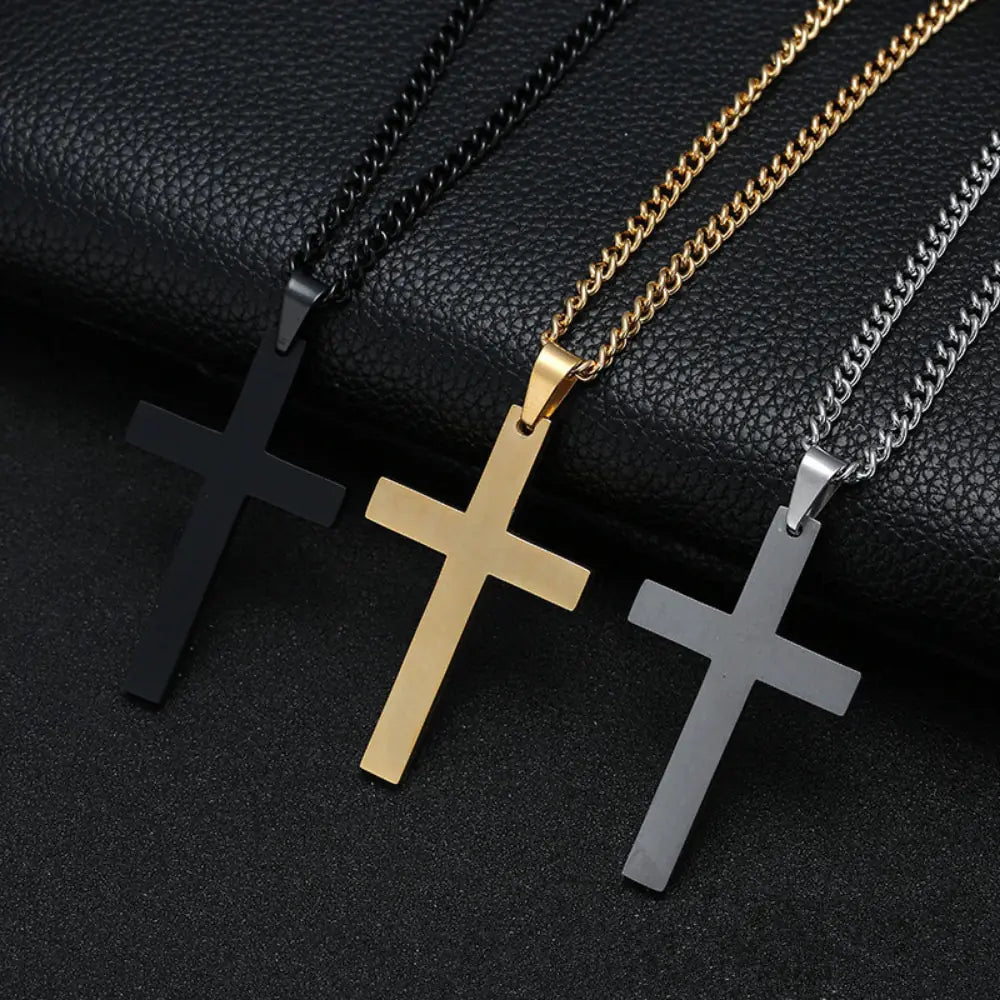 Stainless Christian Cross Necklace